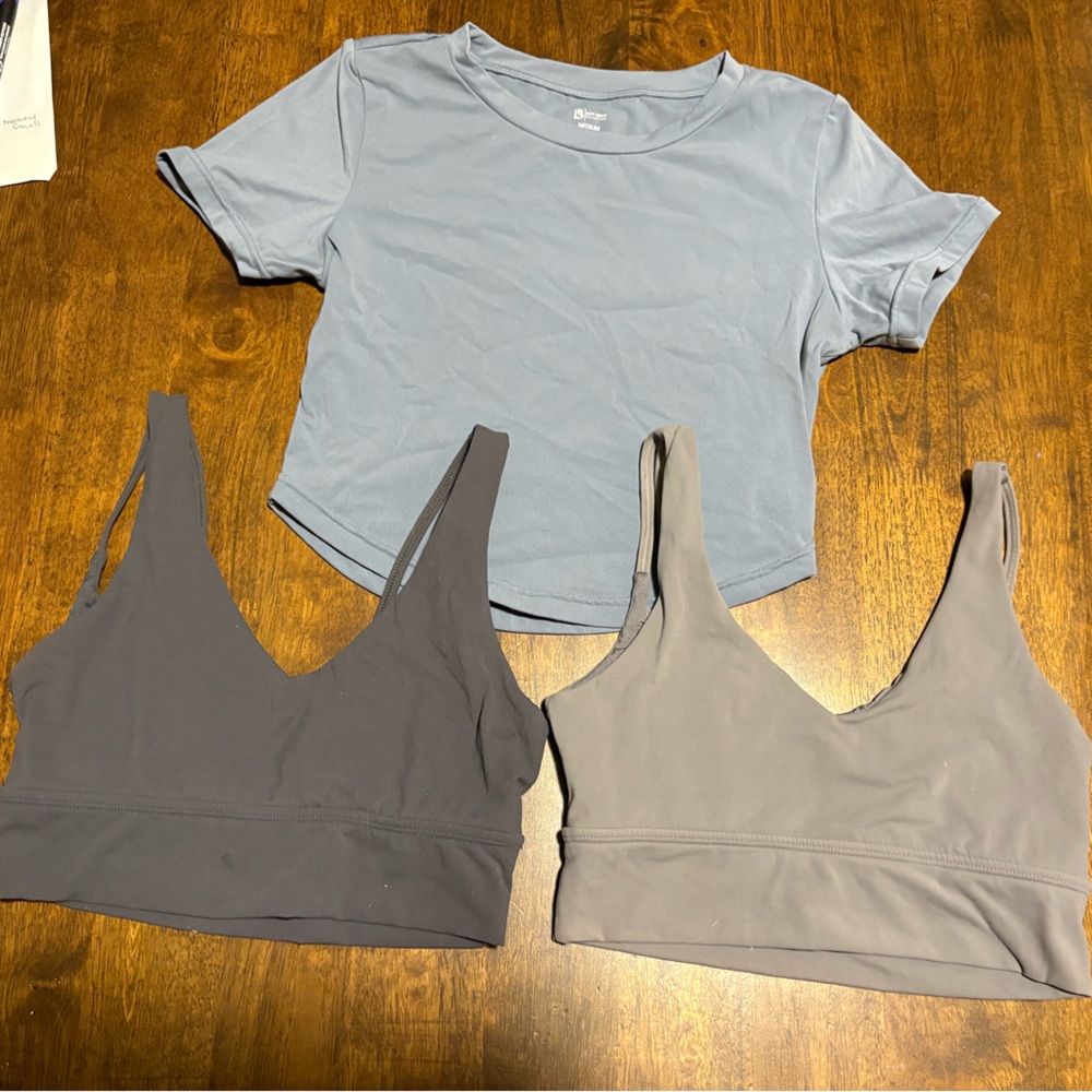 Buff bunny bundle 2 bras and a shirt